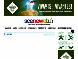 sceneweb.fr screenshot