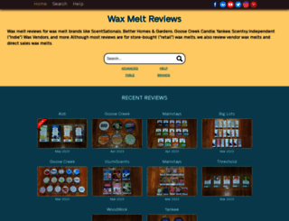 scentedwaxmeltreviews.com screenshot