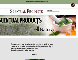 scentualproducts.com screenshot