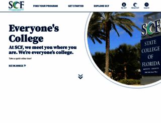 scf.edu screenshot