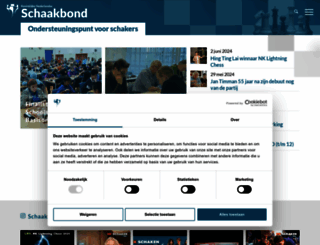 schaakbond.nl screenshot