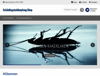 schaedlingsbekaempfung-shop.de screenshot