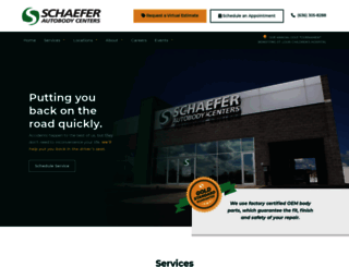 schaeferautobody.com screenshot