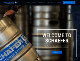 schaefercontainers.com screenshot