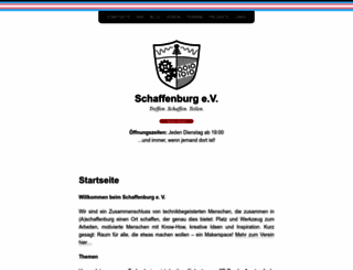schaffenburg.org screenshot