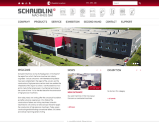 schaublin-machines.ch screenshot