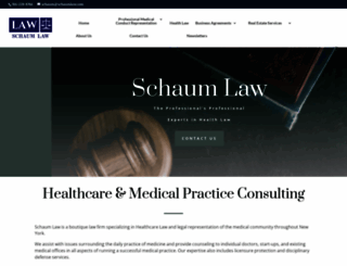 schaumlaw.com screenshot