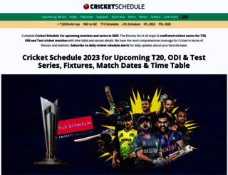 schedule.cricket.com.pk screenshot