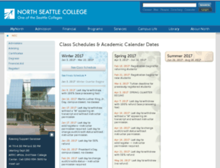 schedule.northseattle.edu screenshot