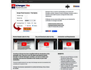 schengenvisainsurance.com screenshot