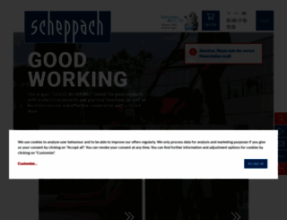 scheppach.com screenshot