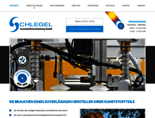 schlegel-kunststoff.de screenshot