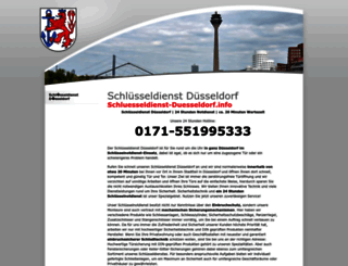 schluesseldienst-duesseldorf.info screenshot