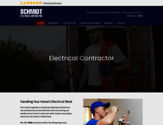 schmidtelectricalcontracting.com screenshot