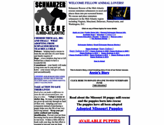 schnauzerrescue.net screenshot