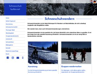 schneeschuhlaufen.net screenshot