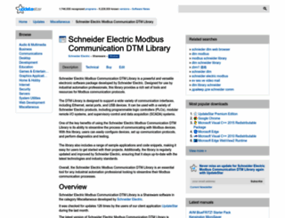schneider-electric-modbus-communication-dtm-library.updatestar.com screenshot