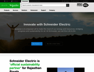 schneider-electric.co.in screenshot