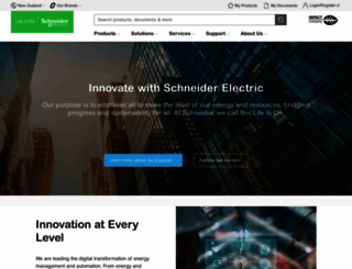schneider-electric.co.nz screenshot