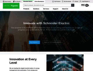 schneider-electric.com.sa screenshot