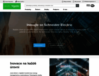 schneider-electric.cz screenshot