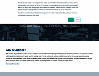 schneiderpackaging.com screenshot