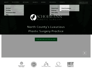 schoemannplasticsurgery.com screenshot