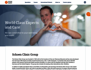 schoen-kliniken.com screenshot