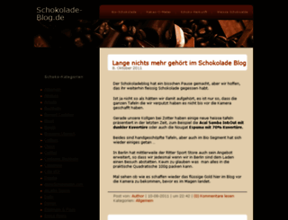 schokolade-blog.de screenshot