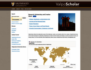 scholar.valpo.edu screenshot