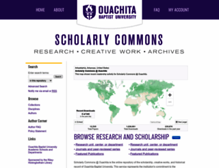 scholarlycommons.obu.edu screenshot