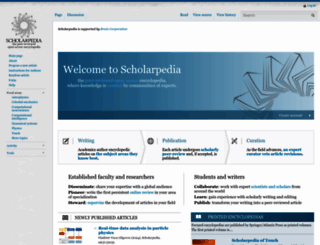 scholarpedia.org screenshot