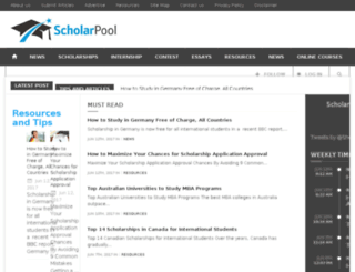 scholarpool.com screenshot