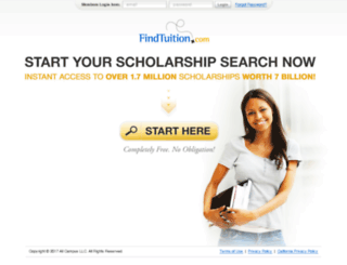 scholarship.findtuition.com screenshot