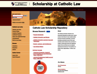 scholarship.law.edu screenshot