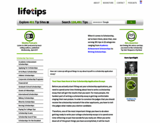 scholarship.lifetips.com screenshot