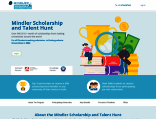 scholarship.mindler.com screenshot