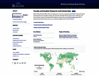 scholarship.rollins.edu screenshot