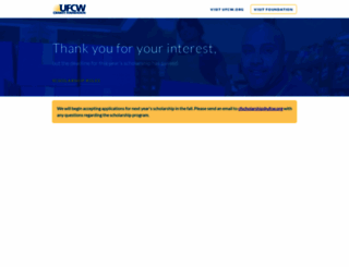 scholarship.ufcw.org screenshot