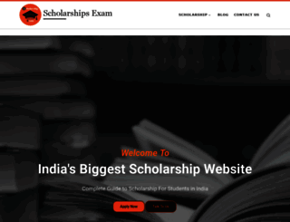 scholarshipexam.in screenshot