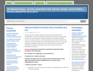 scholarshipnet.wordpress.com screenshot