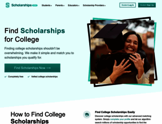 scholarships.com screenshot