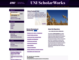 scholarworks.uni.edu screenshot