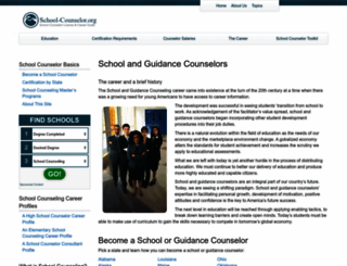 school-counselor.org screenshot
