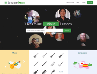 school.lessonface.com screenshot