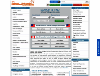 schoolanduniversity.com screenshot