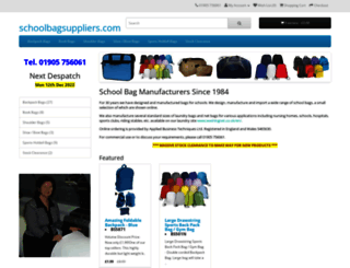 schoolbagsuppliers.com screenshot