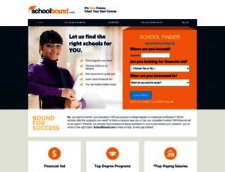 schoolbound.com screenshot