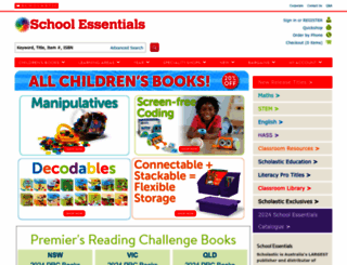 schoolessentials.com.au screenshot