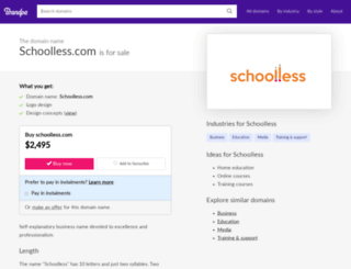 schoolless.com screenshot